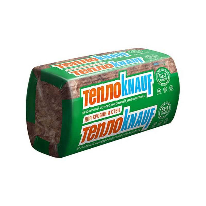 Утеплитель ТеплоКНАУФ Для Кровли и стен 100х610х1000 100 мм